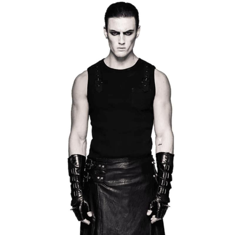 Gant pour homme en PU gothique