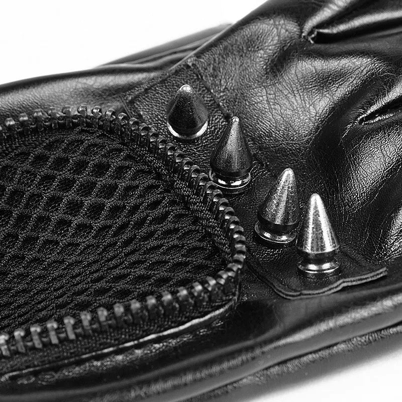 Gant style gothique en PU pour homme