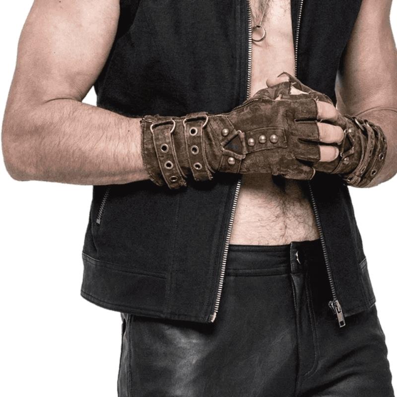 Gants homme de style steampunk