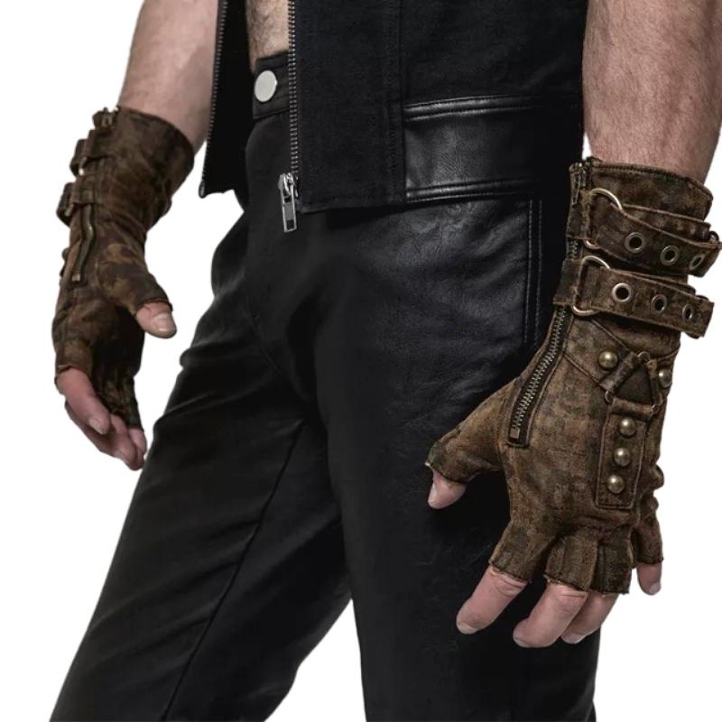 Gants pour homme à inspiration steampunk