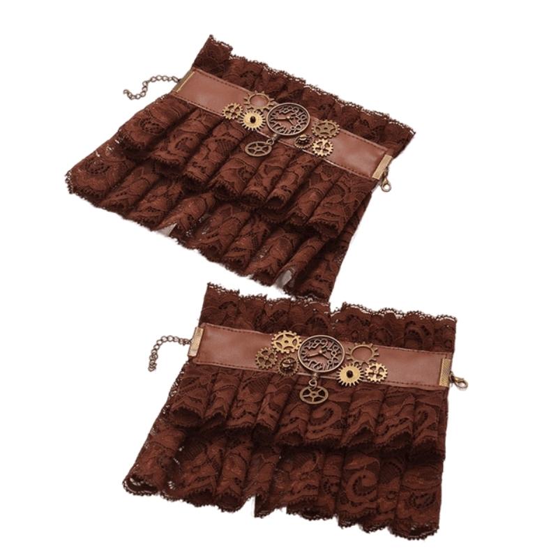 Gants steampunk confectionnés en dentelle
