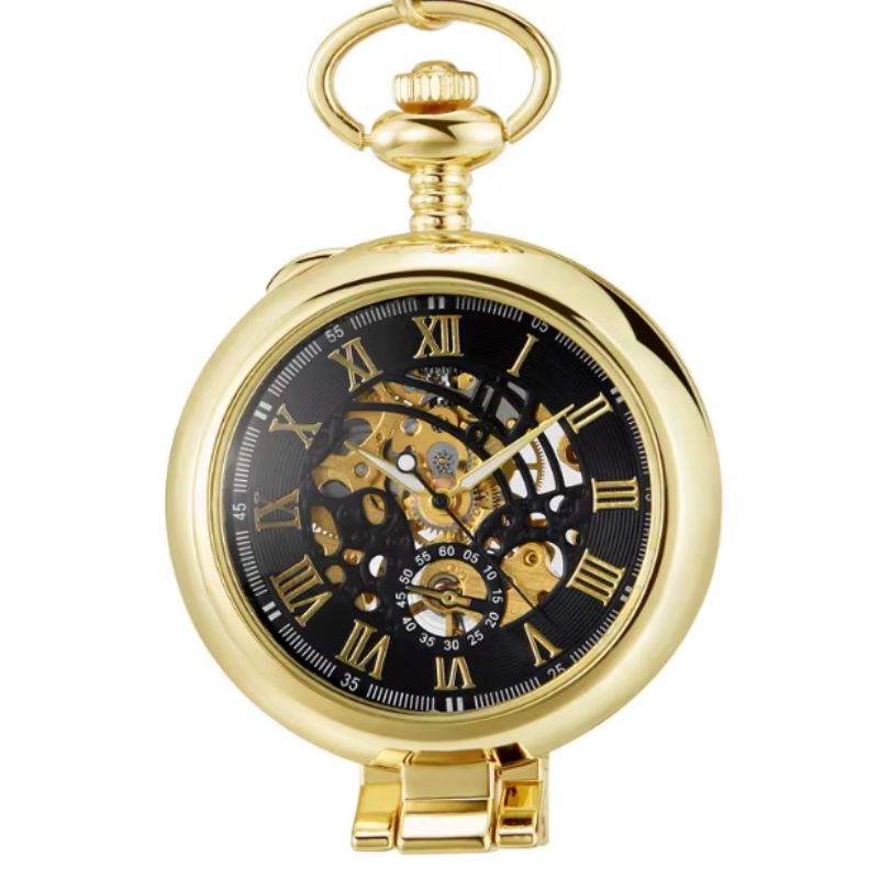 Garde-temps mécanique de poche steampunk