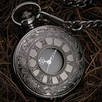 Garde-temps noir steampunk à gousset