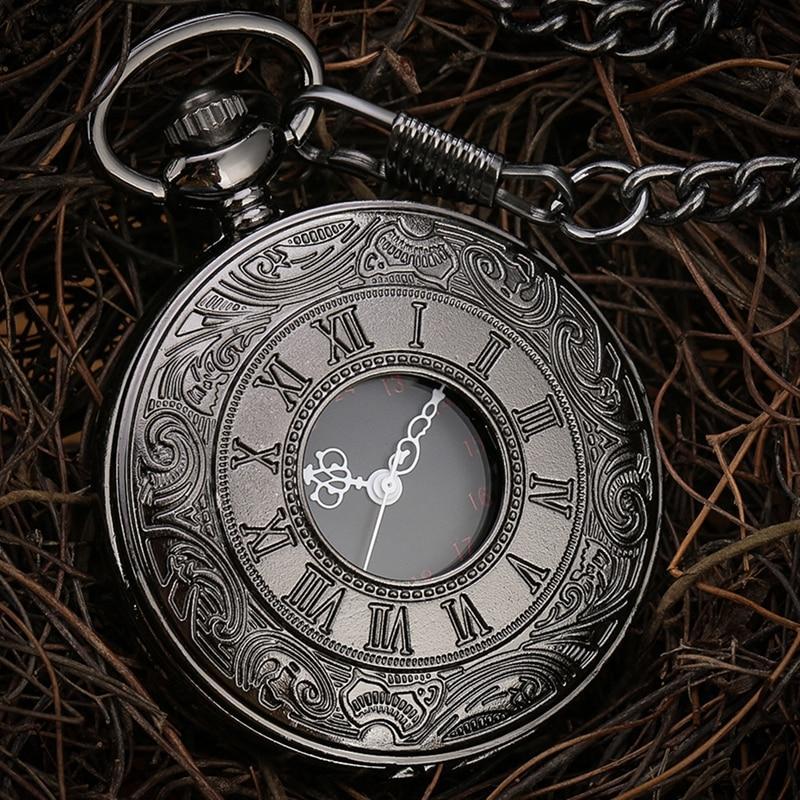 Garde-temps noir steampunk à gousset