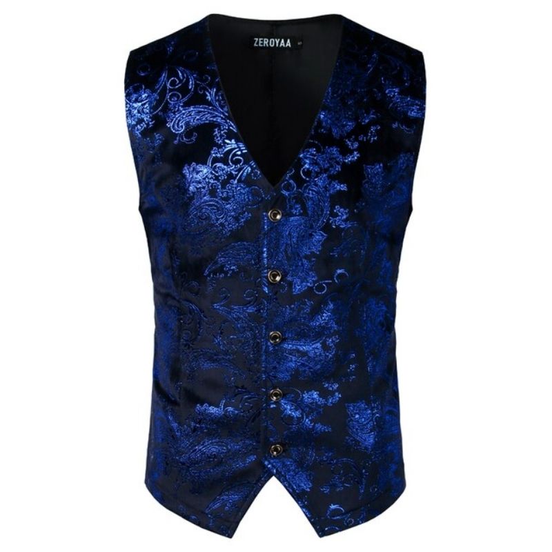 Gilet à imprimé pour costume masculin