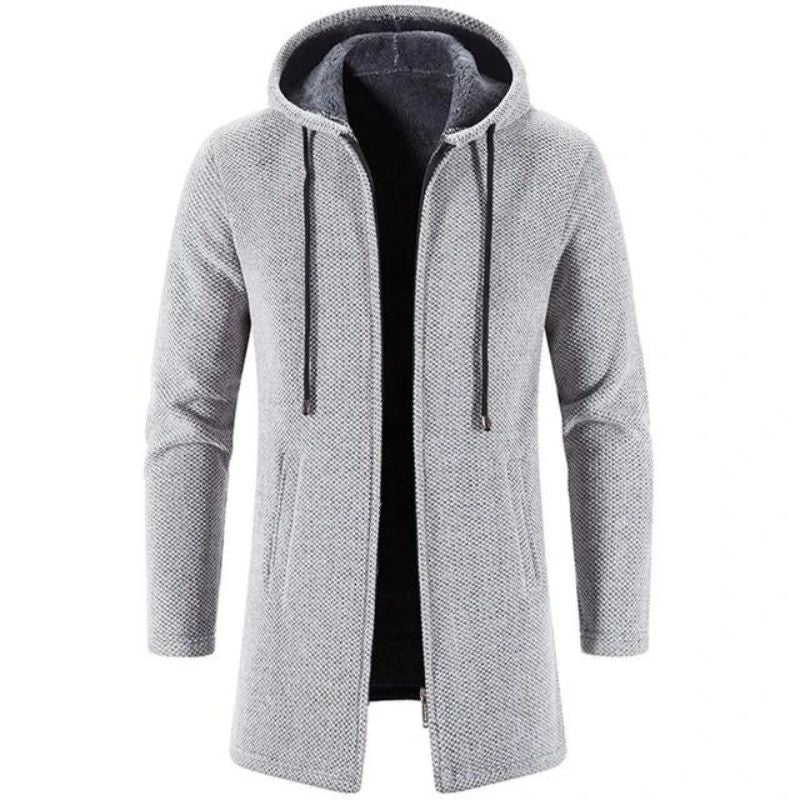 Gilet cardigan à capuche pour homme