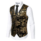 Gilet de costume homme à motifs