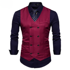 Gilet de costume rouge