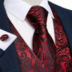 Gilet de mariage homme coloris rouge