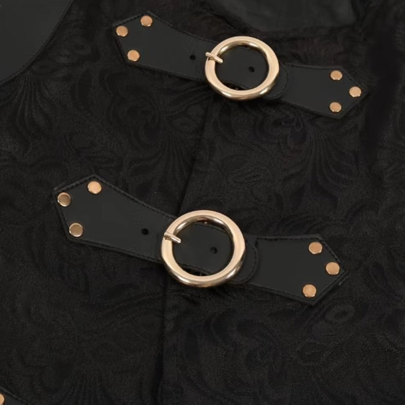 Gilet façon corset rétro steampunk