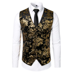 Gilet habillé imprimé pour homme