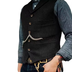 Gilet homme sans manches façon steampunk