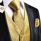 Gilet jaune de costume homme