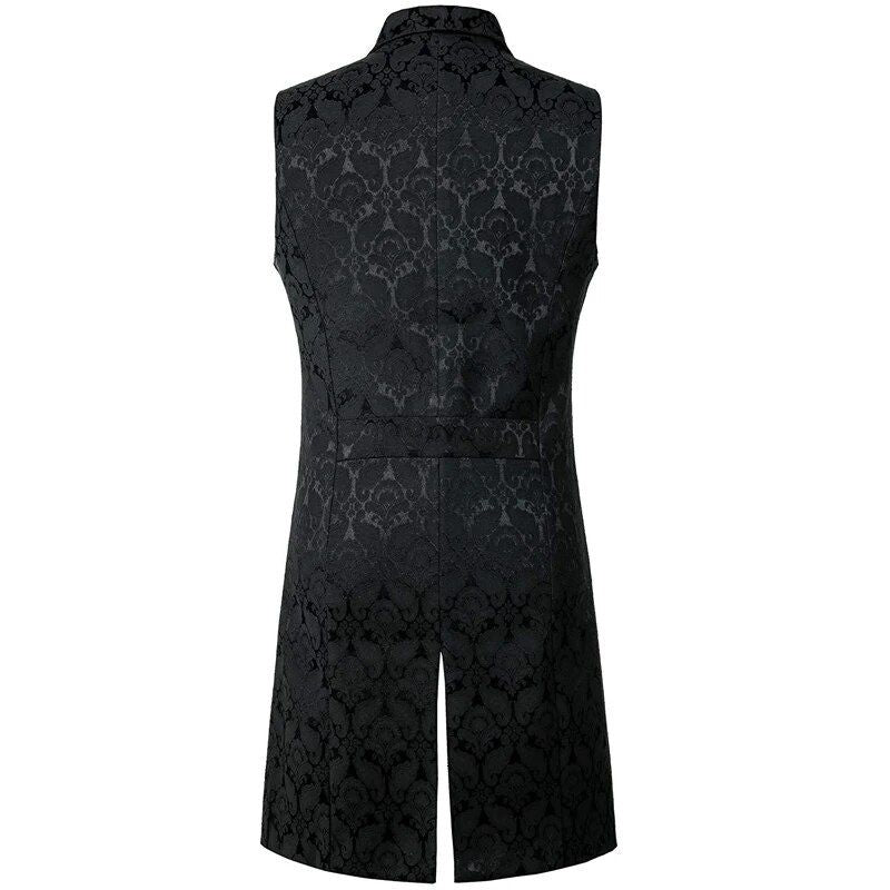 Gilet long gothique homme sans manches