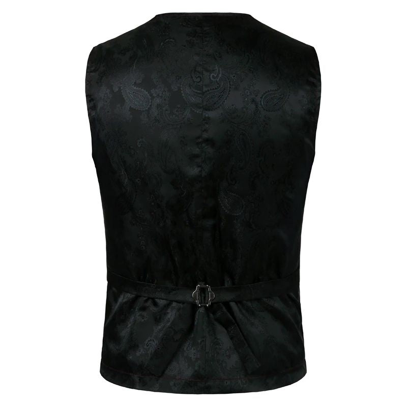 Gilet masculin imprimé façon costume