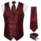 Gilet masculin rouge pour cérémonie de mariage