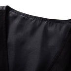 Gilet noir rétro pour costume