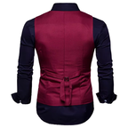 Gilet rouge de costume