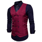 Gilet rouge pour costume