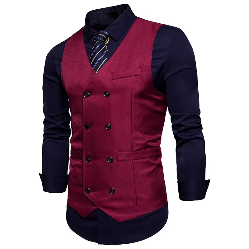 Gilet rouge pour costume