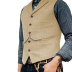 Gilet sans manches masculin au style steampunk