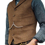 Gilet steampunk masculin de coupe sans manches