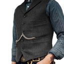 Gilet steampunk sans manches pour homme