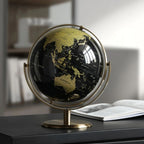 Globe steampunk représentant le monde