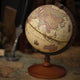 Globe Terrestre En Bois Ancien