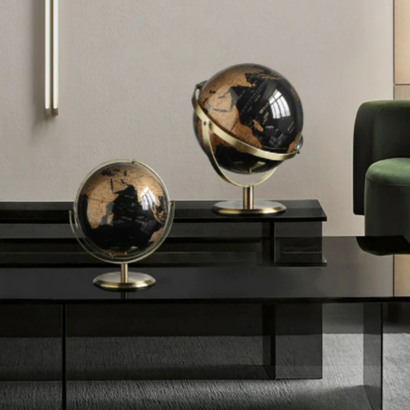 Globe terrestre au style steampunk