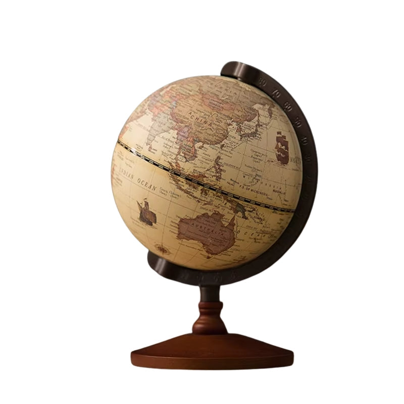 Globe terrestre tournant sur pied