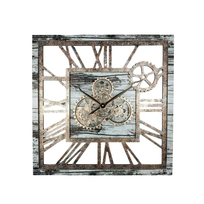 Grande horloge de style steampunk