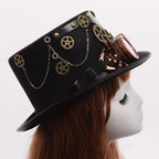 Haut-de-forme au style cabaret steampunk