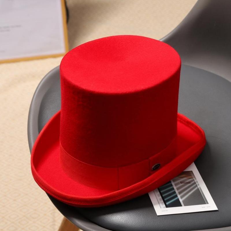 Haut-de-forme rouge classique