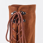 Hautes bottes à lacets féminines