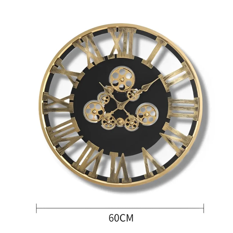 Horloge à engrenage rotatif de style steampunk