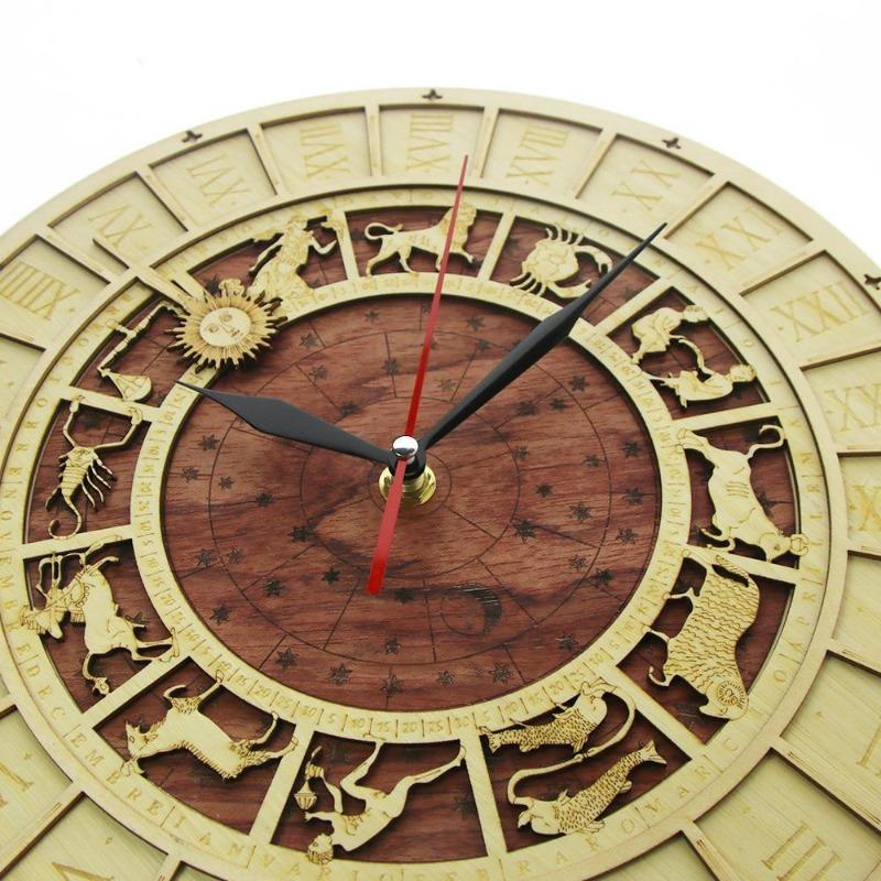 Horloge à signe astrologique steampunk