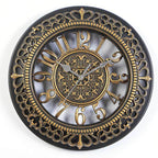 Horloge au style steampunk ancien et rond