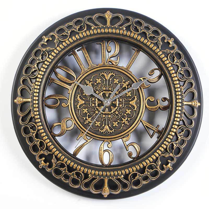 Horloge au style steampunk ancien et rond
