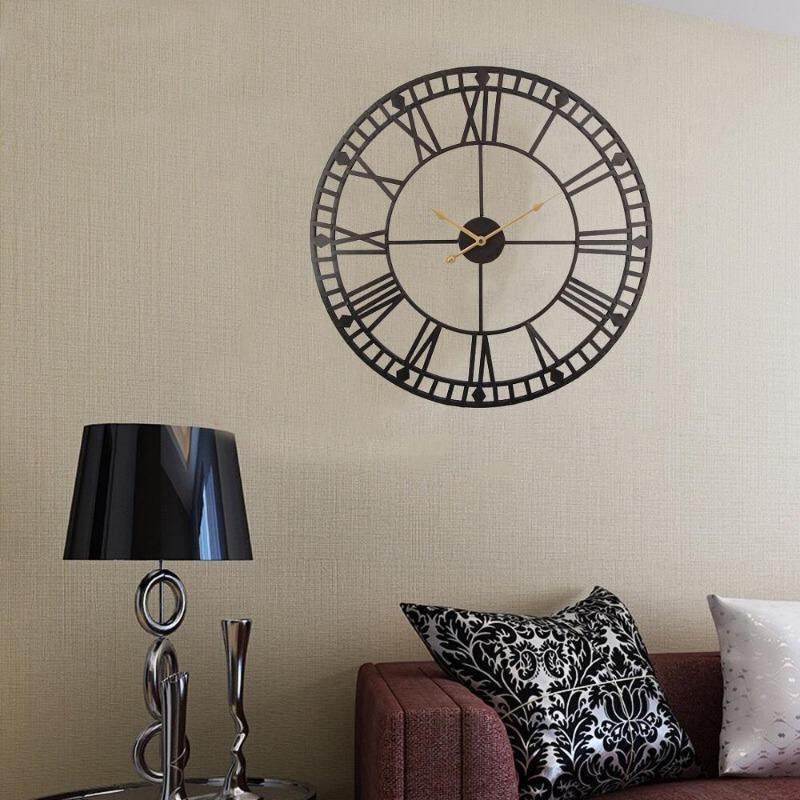Horloge de 60 cm au style steampunk vintage