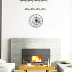 Horloge de couleur grise style steampunk vintage
