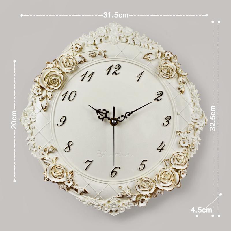 Horloge de style rétro blanche