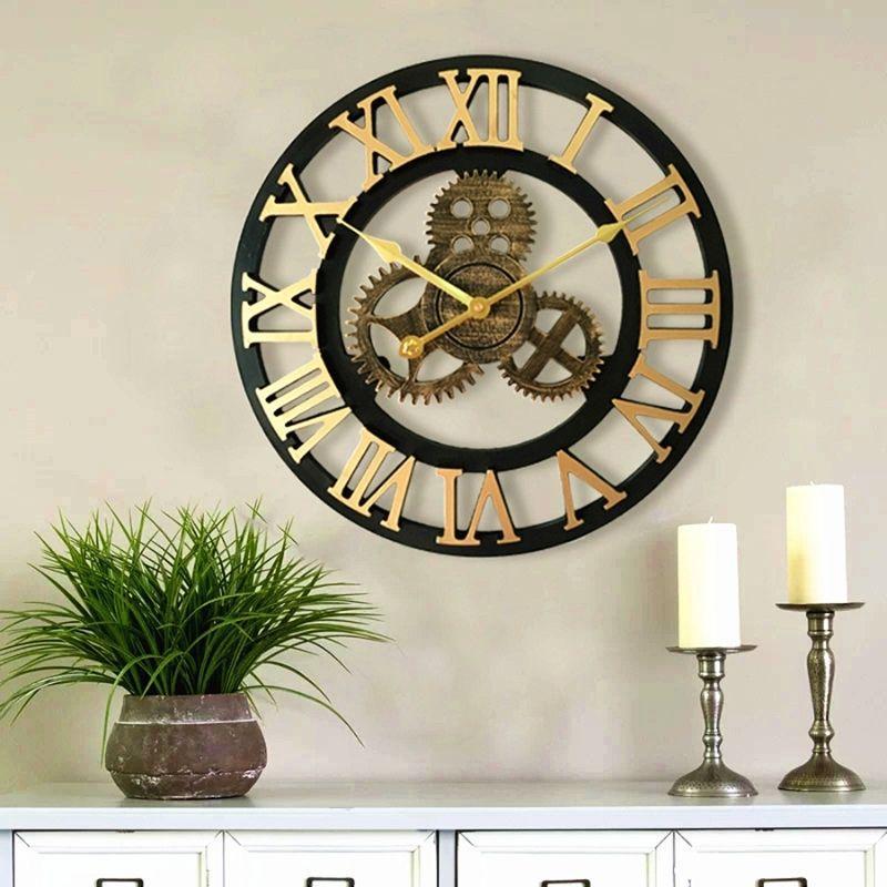 Horloge de style steampunk avec rouage