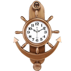 Horloge façon gouvernail au style steampunk