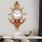 Horloge gouvernail de style steampunk