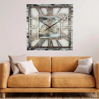 Horloge grand format au design steampunk