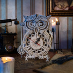 Horloge hibou en bois à construire
