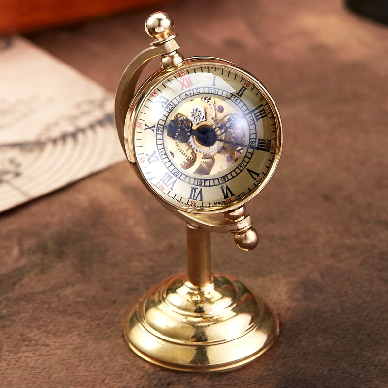 Horloge mécanique de bureau steampunk