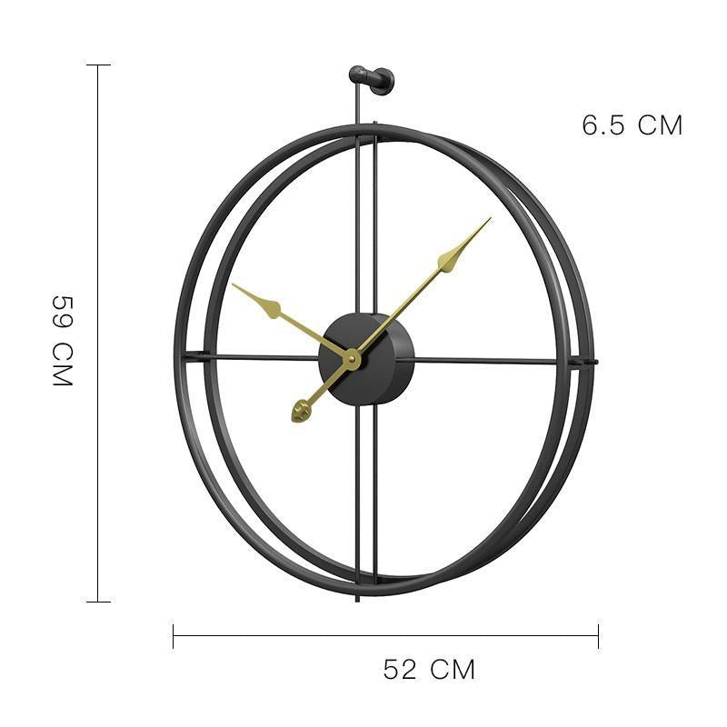 Horloge murale d’inspiration steampunk sobre