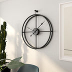 Horloge murale épurée au style steampunk